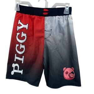 New Phat Mogo Piggy Boys XS Webbed Lining UPF 50+ Swim Swimming Trunks